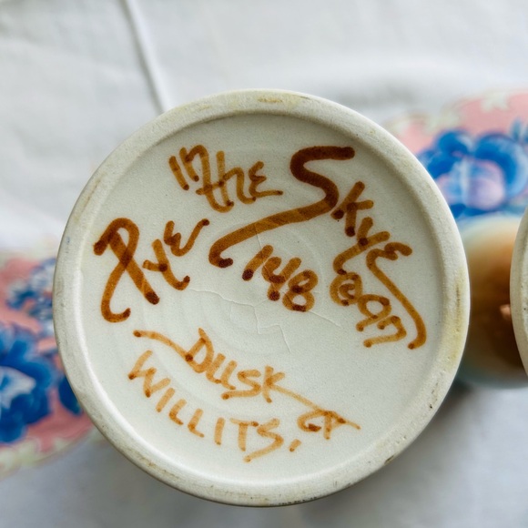 Pye in the Skye Hand Painted Goblets x 2 by James Shorba - Picture 3 of 7